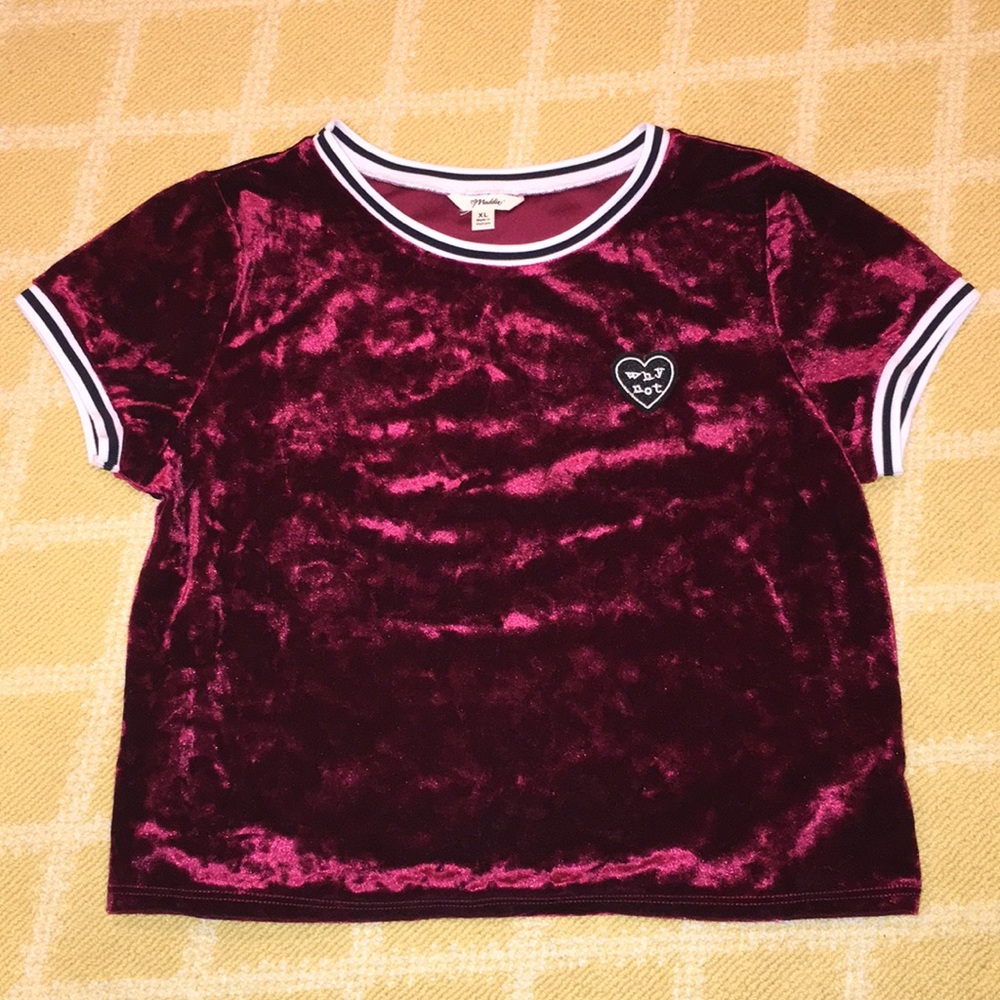 Maddie Ziegler velvet tee